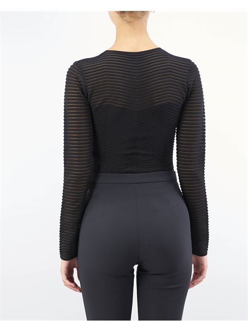 Chevron pattern viscose bodysuit Elisabetta Franchi ELISABETTA FRANCHI | Body | BK64B46E2110